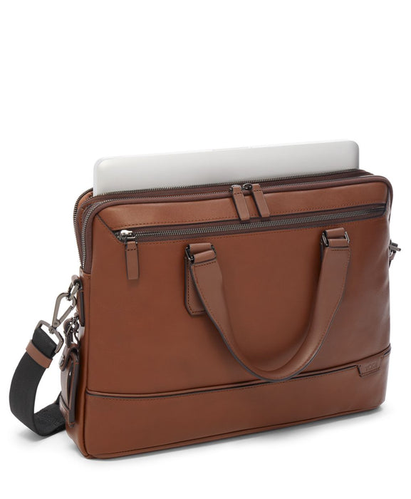 Tumi Harrison Sycamore Slim Brief Leather