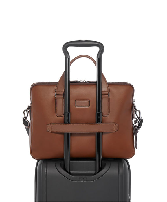 Tumi Harrison Sycamore Slim Brief Leather