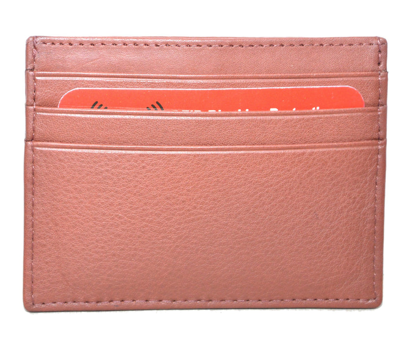 Touro Signature Leather Wallets Pebble Grain Credit Case