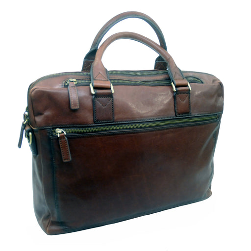 Touro Signature Leather Deluxe Laptop Brief