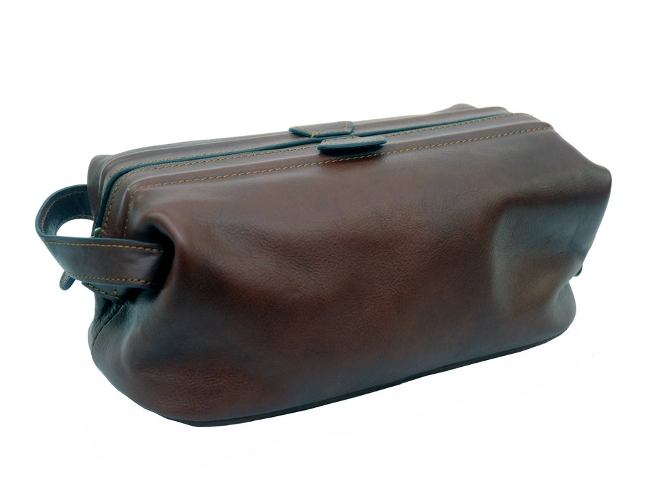 Touro Signature Leather Frame Opening Travel Kit