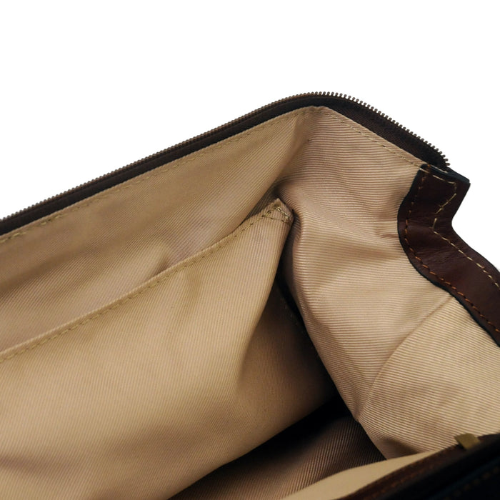 Touro Signature Leather Frame Opening Travel Kit